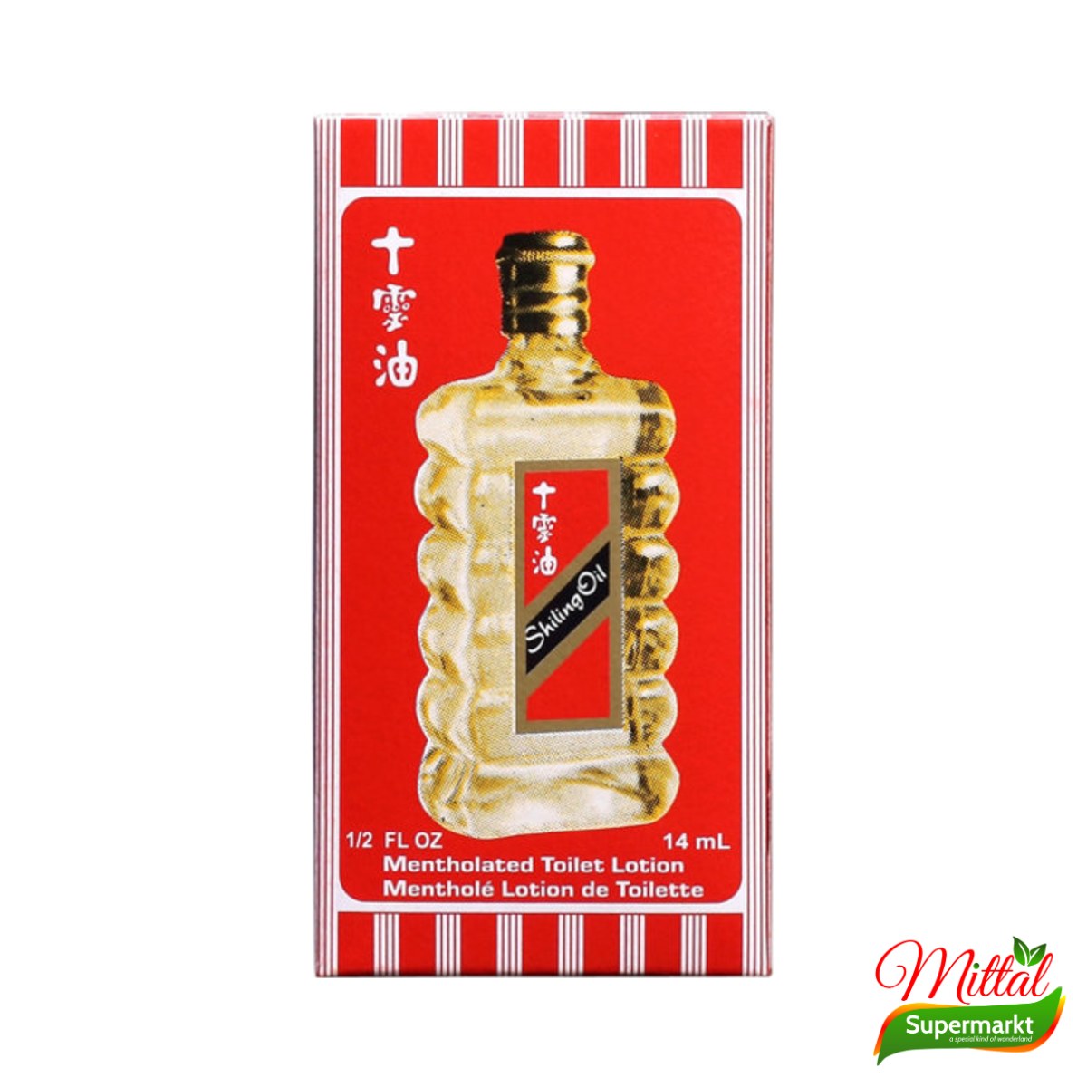 Shilling Oil 14ml, Verkoelende Kruidenolie (Medicated Oil)