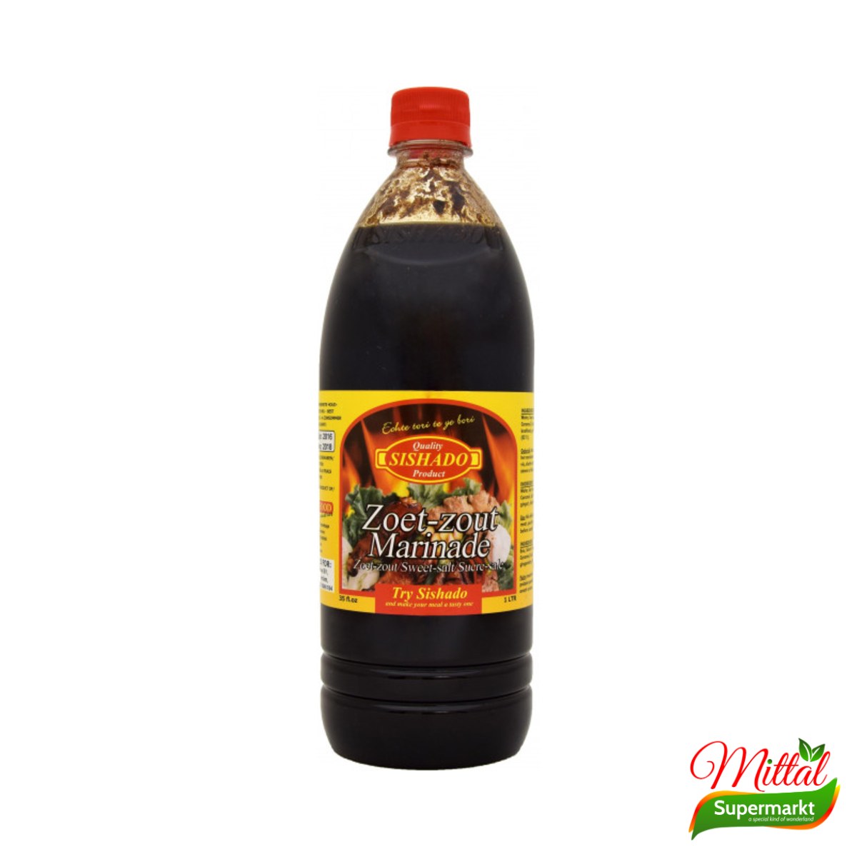 Sishado Zoet-Zout Marinade 1L, Marinade met Zoet-Zoute Balans (Sweet Salty Marinade)