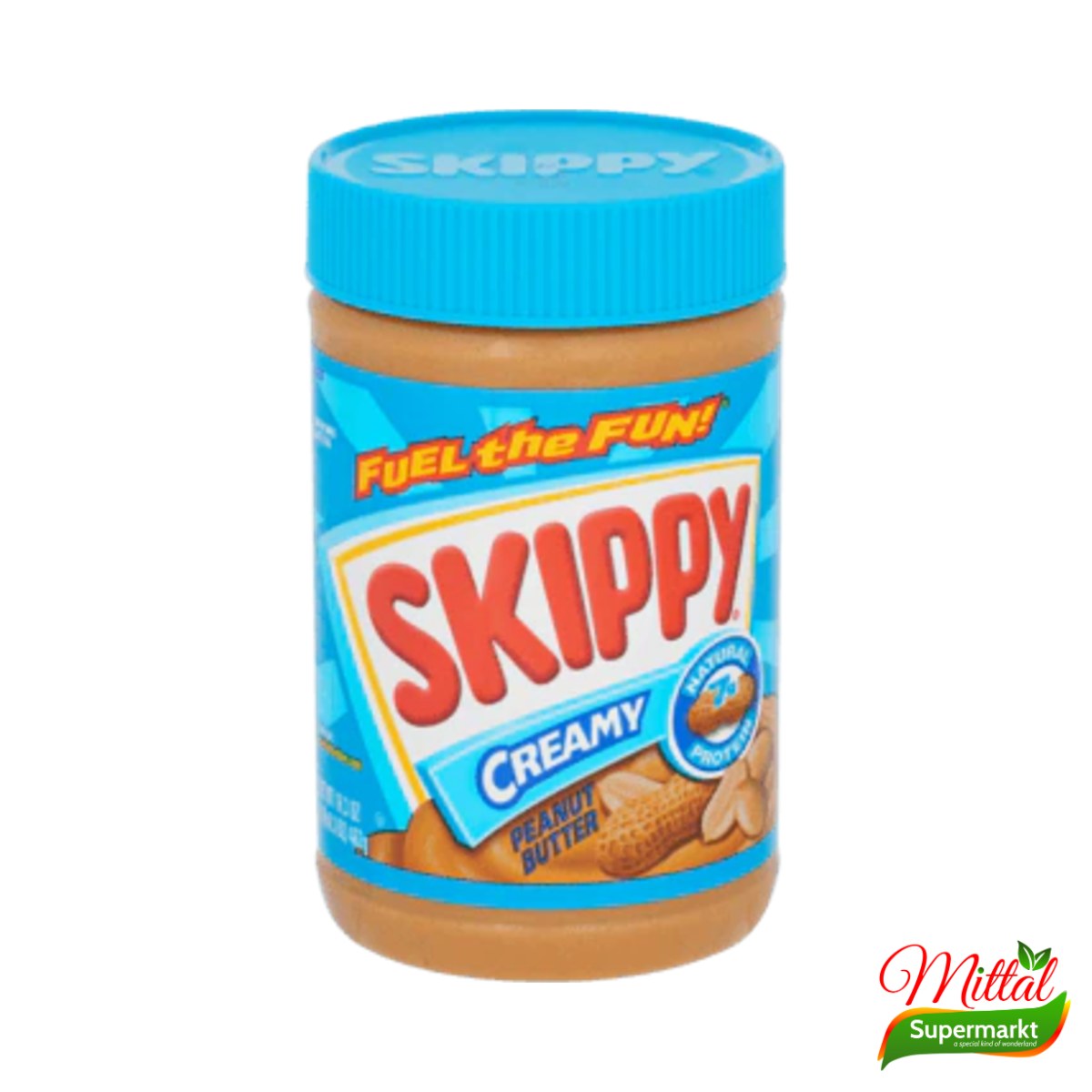 Skippy Creamy Peanut Butter 462g, Romige Pindakaas (Creamy Peanut Butter)