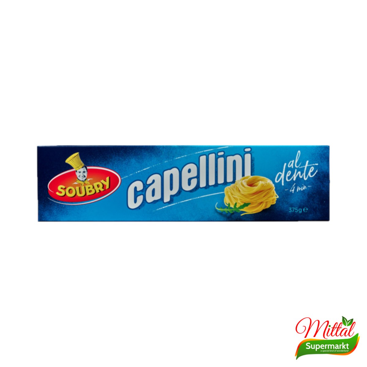 Soubry Capellini 375g, Dunne Italiaanse Pasta (Capellini Pasta)