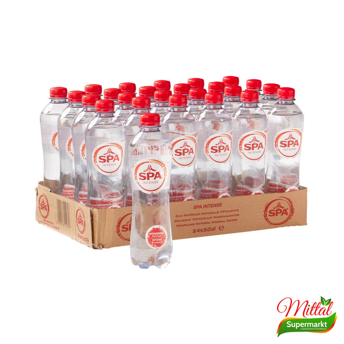 Spa Rood Tray, Bruisend Mineraalwater Voordeelverpakking (Sparkling Water)