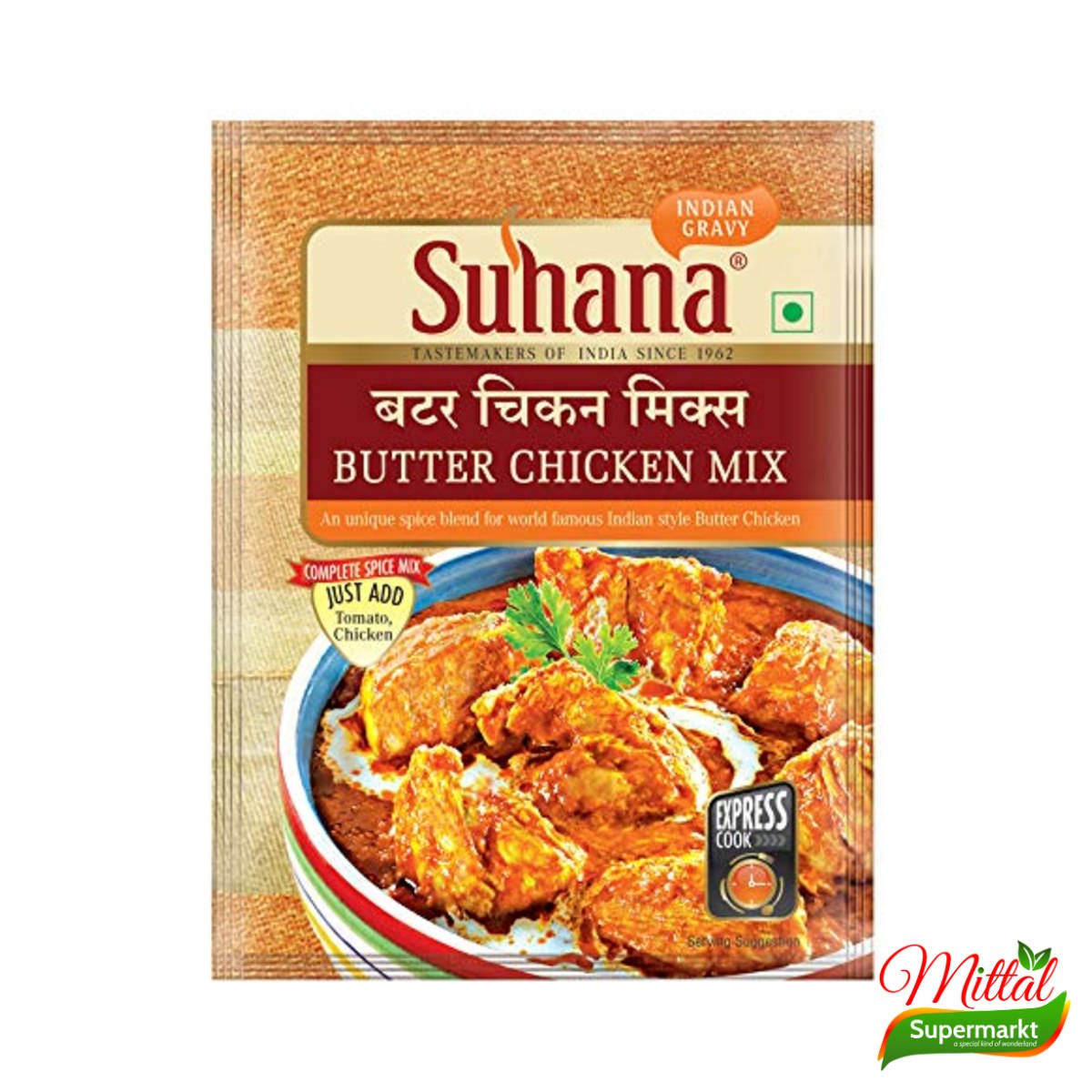 Suhana Butter Chicken Mix, Kruidenmix voor Butter Chicken (Butter Chicken Masala)