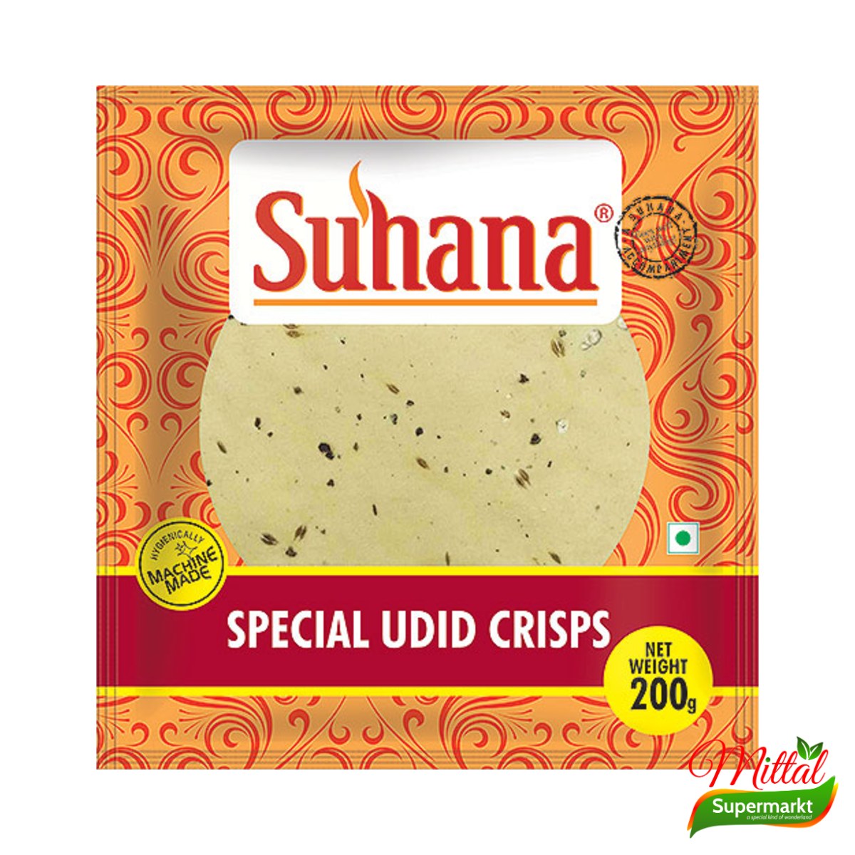 Suhana Urid Papad, Papadums van Urdbonenmeel (Urad Papad)