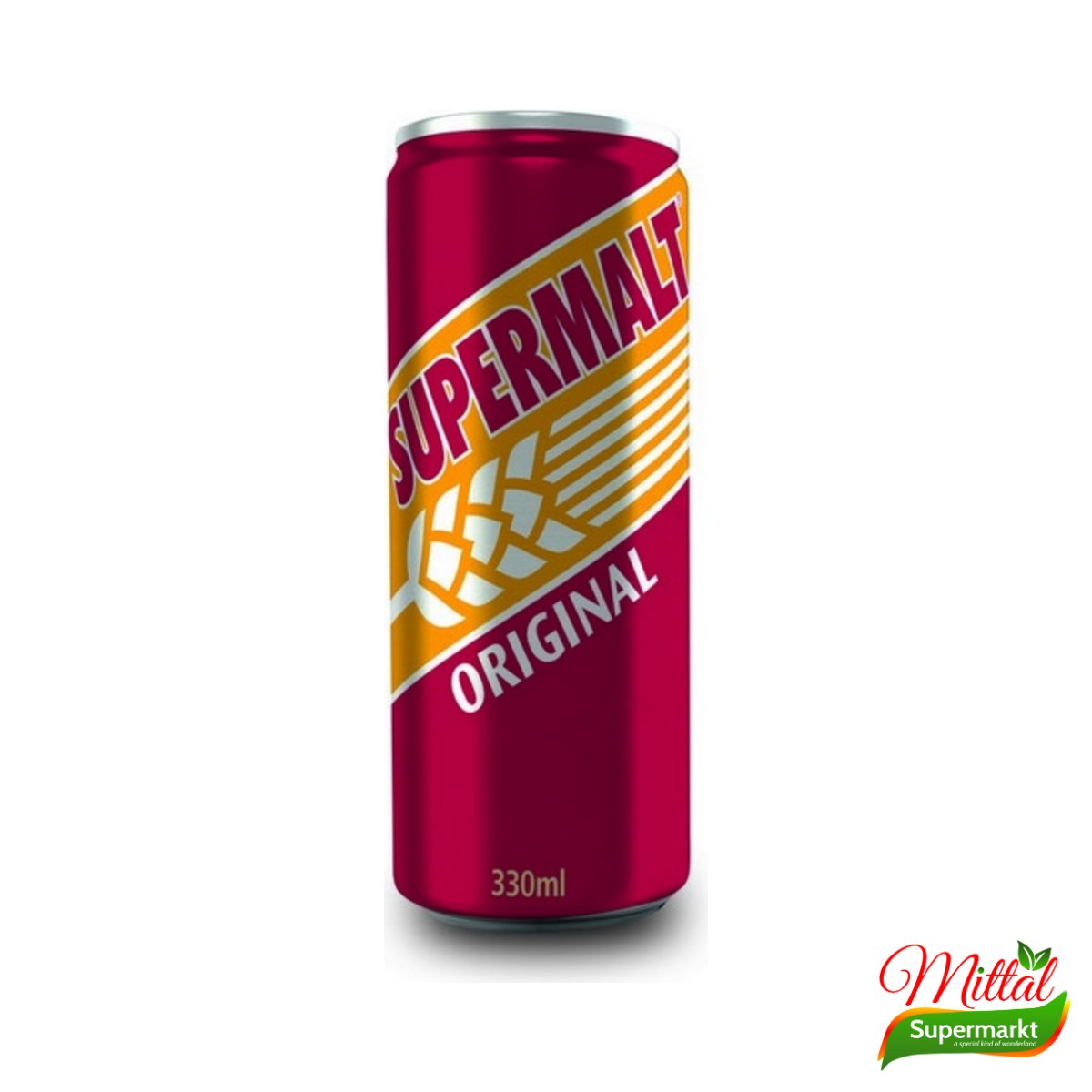 Supermalt Original Blik incl. Statiegeld, Alcoholvrije Moutdrank (Malt Drink)