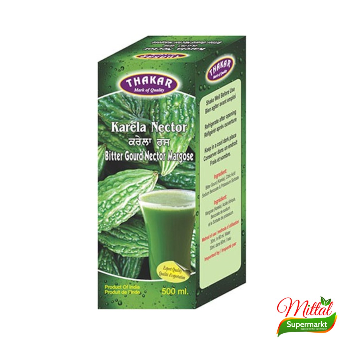 Thakar Karela Nectar, Sap van Bittermeloen (Bitter Gourd Juice)