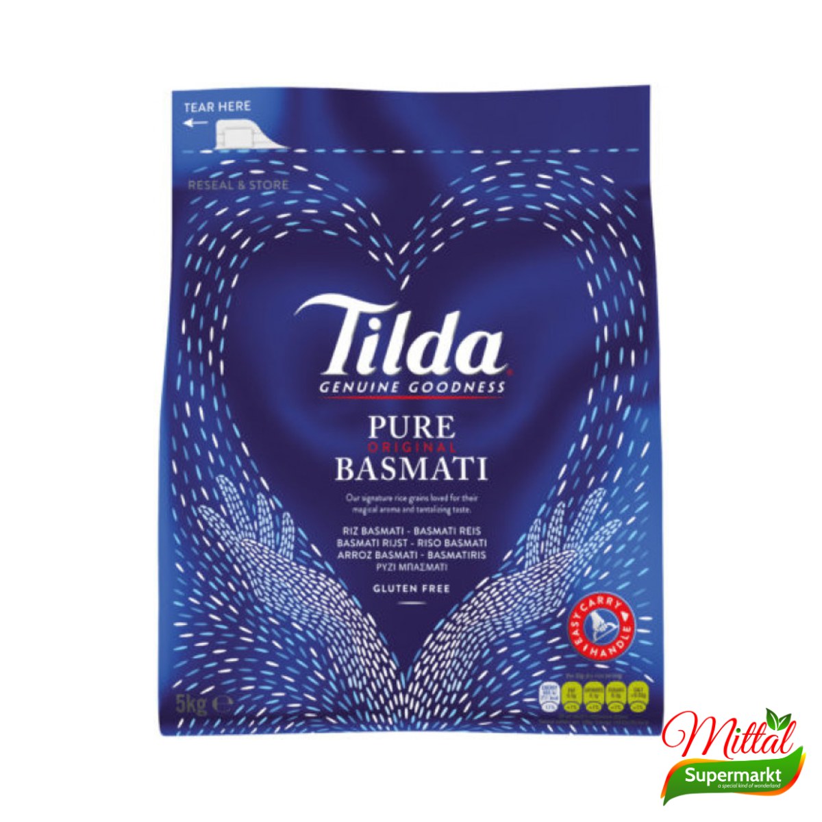Tilda Basmati 5kg, Langkorrelige Basmatirijst (Basmati Rice)