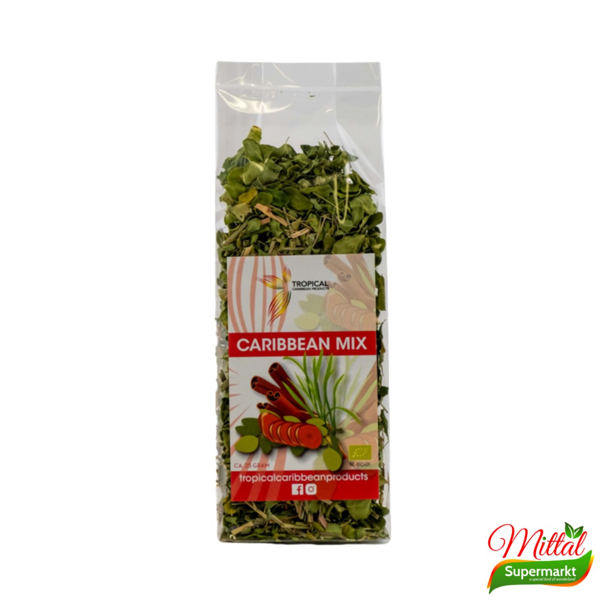 Tropical Caribbean Mix Thee, Kruidenthee met Tropische Kruiden (Caribbean Herbal Tea)