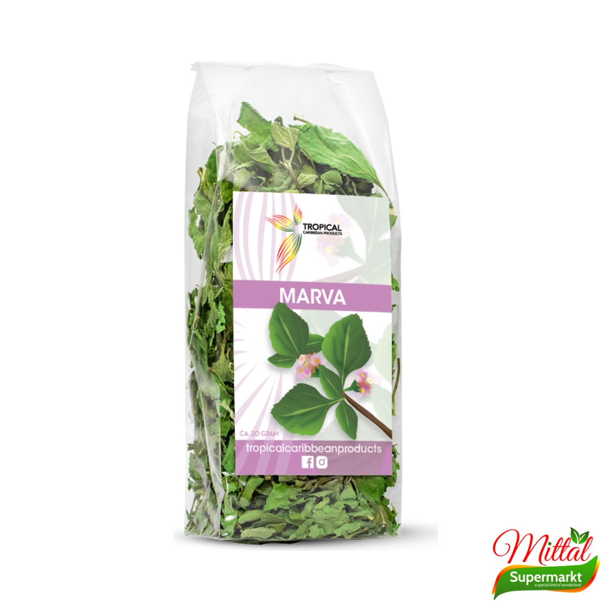 Tropical Marva Thee, Kruidenthee zonder Cafeïne (Marva Herbal Tea)