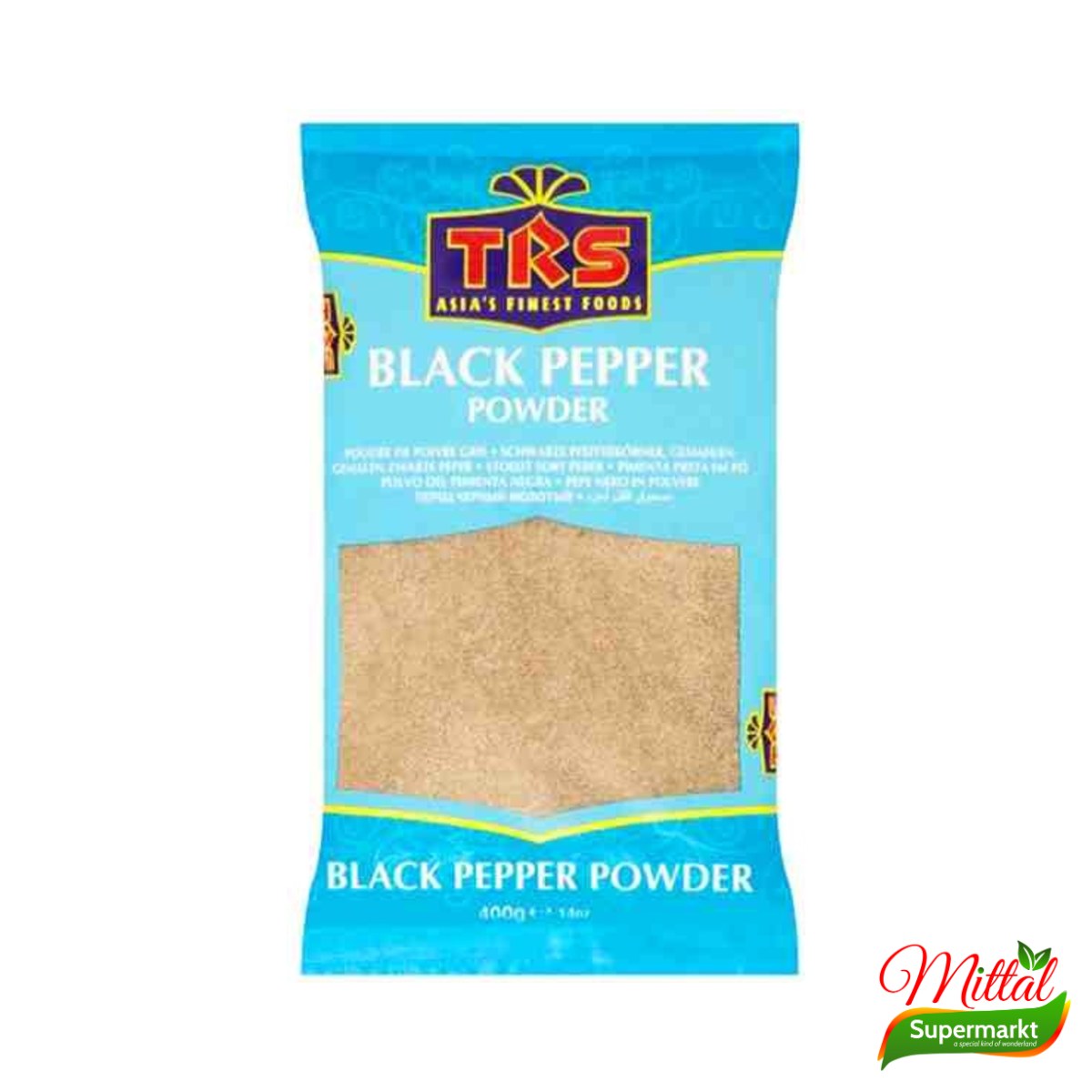 TRS Black Pepper Powder 400g, Fijn Gemalen Zwarte Peper (Black Pepper Powder)