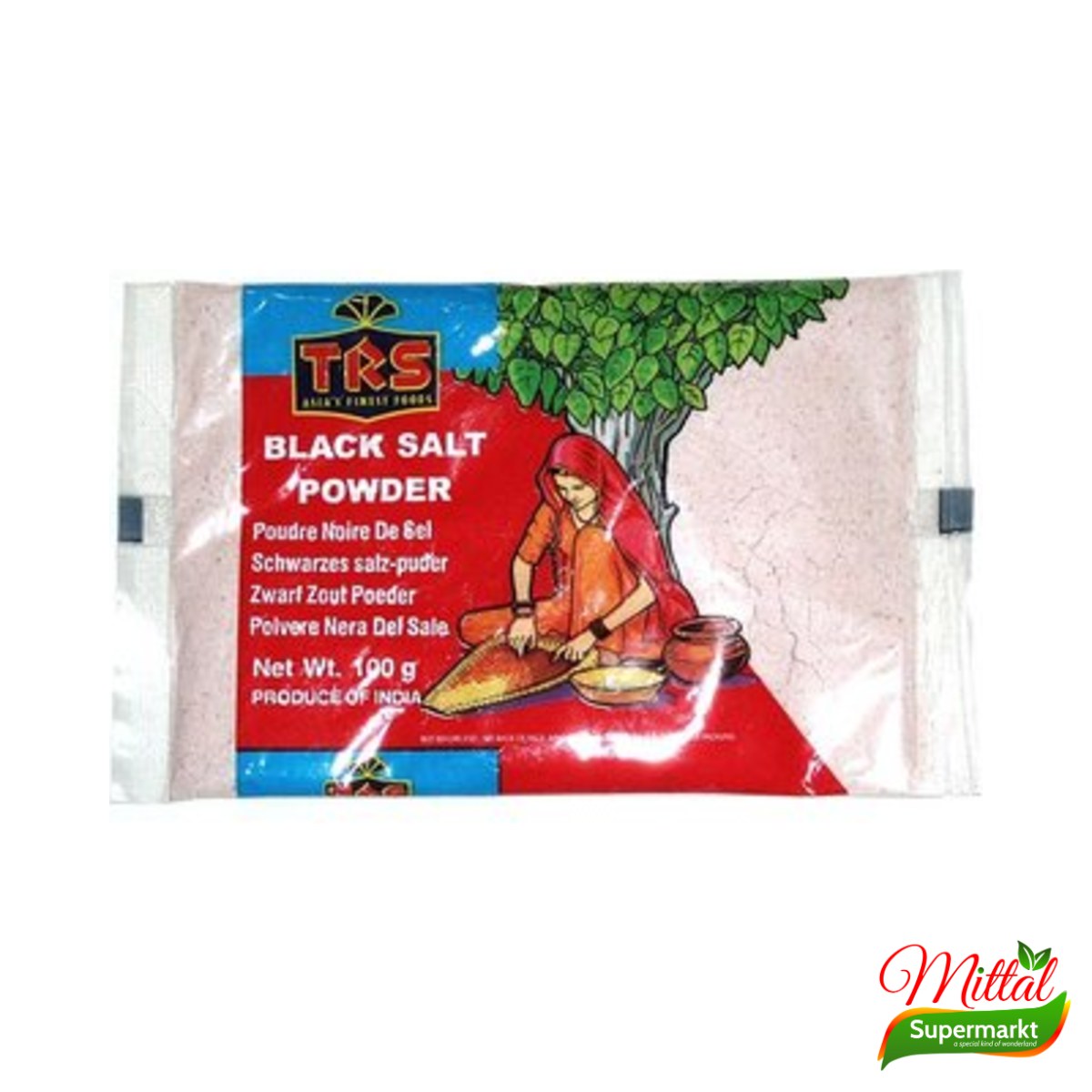 TRS Black Salt Powder 100g, Kala Namak Zwart Zout (Black Salt)