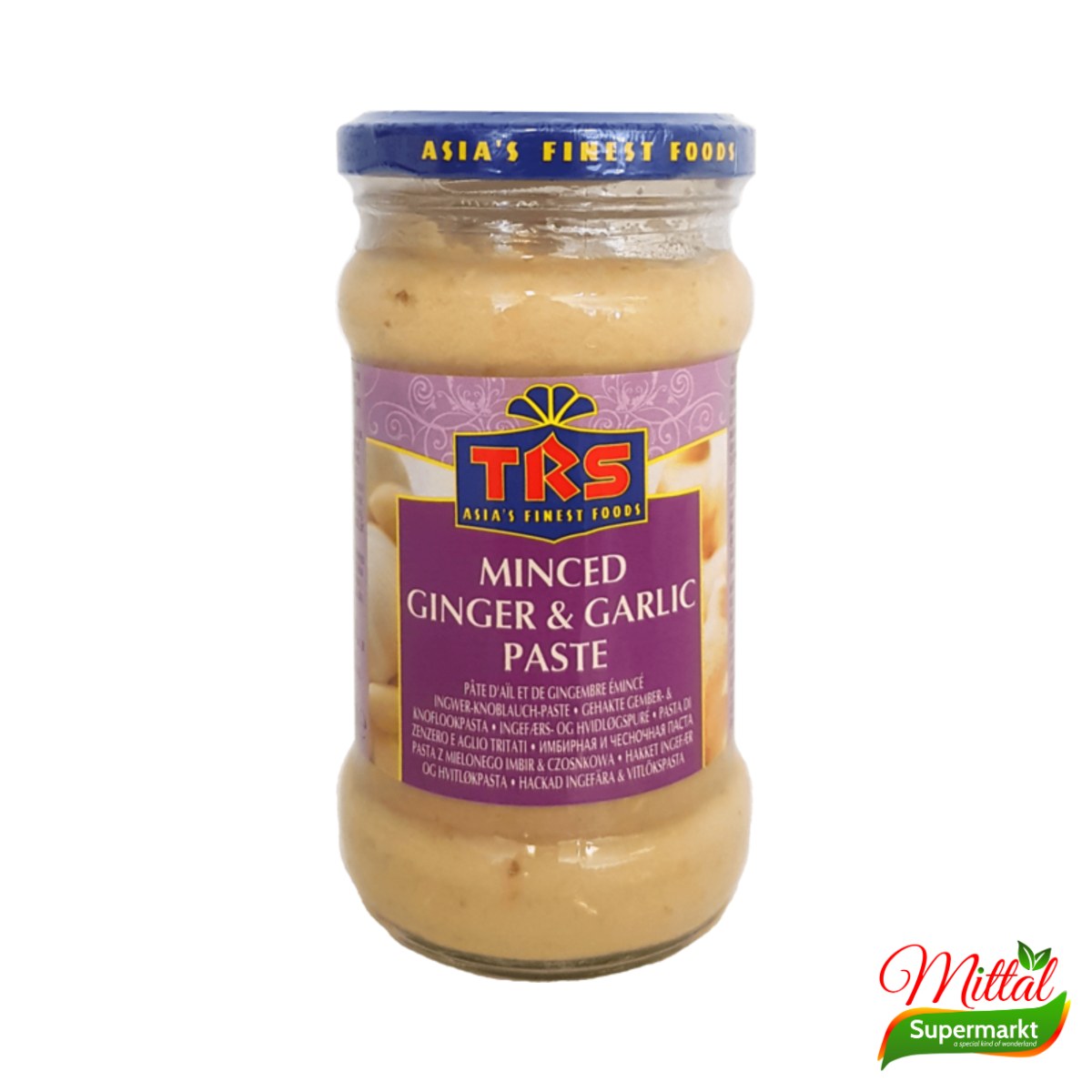 TRS Gember-Knoflookpasta 300g, Gemalen Gember en Knoflook (Ginger Garlic Paste)