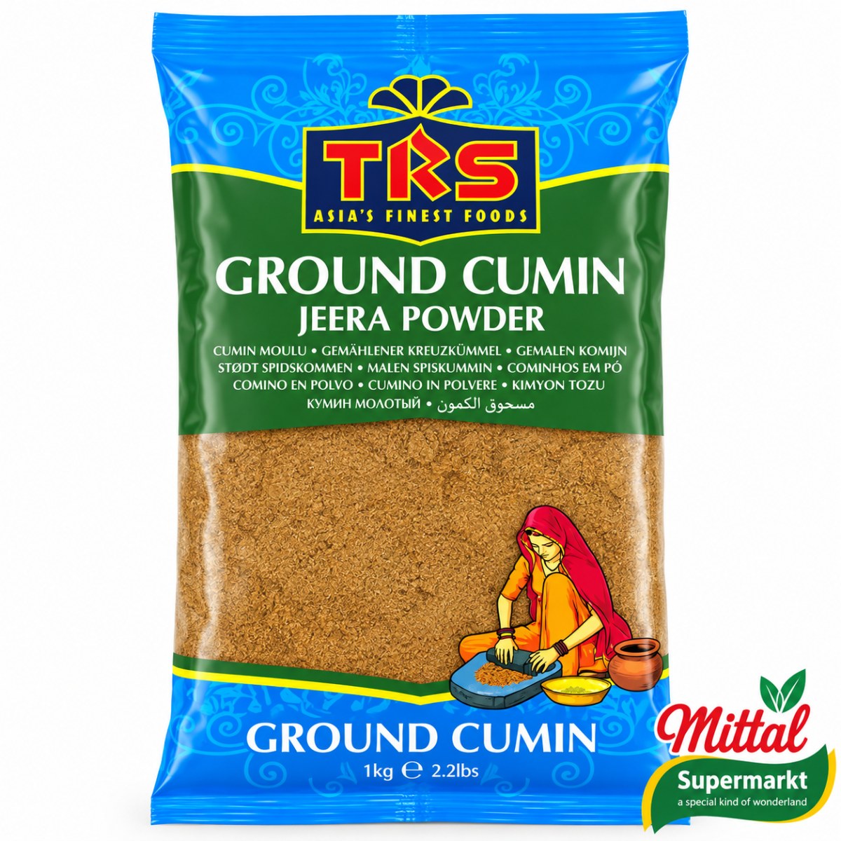 TRS Jeera Powder 1kg, Gemalen Komijnpoeder (Cumin Powder)