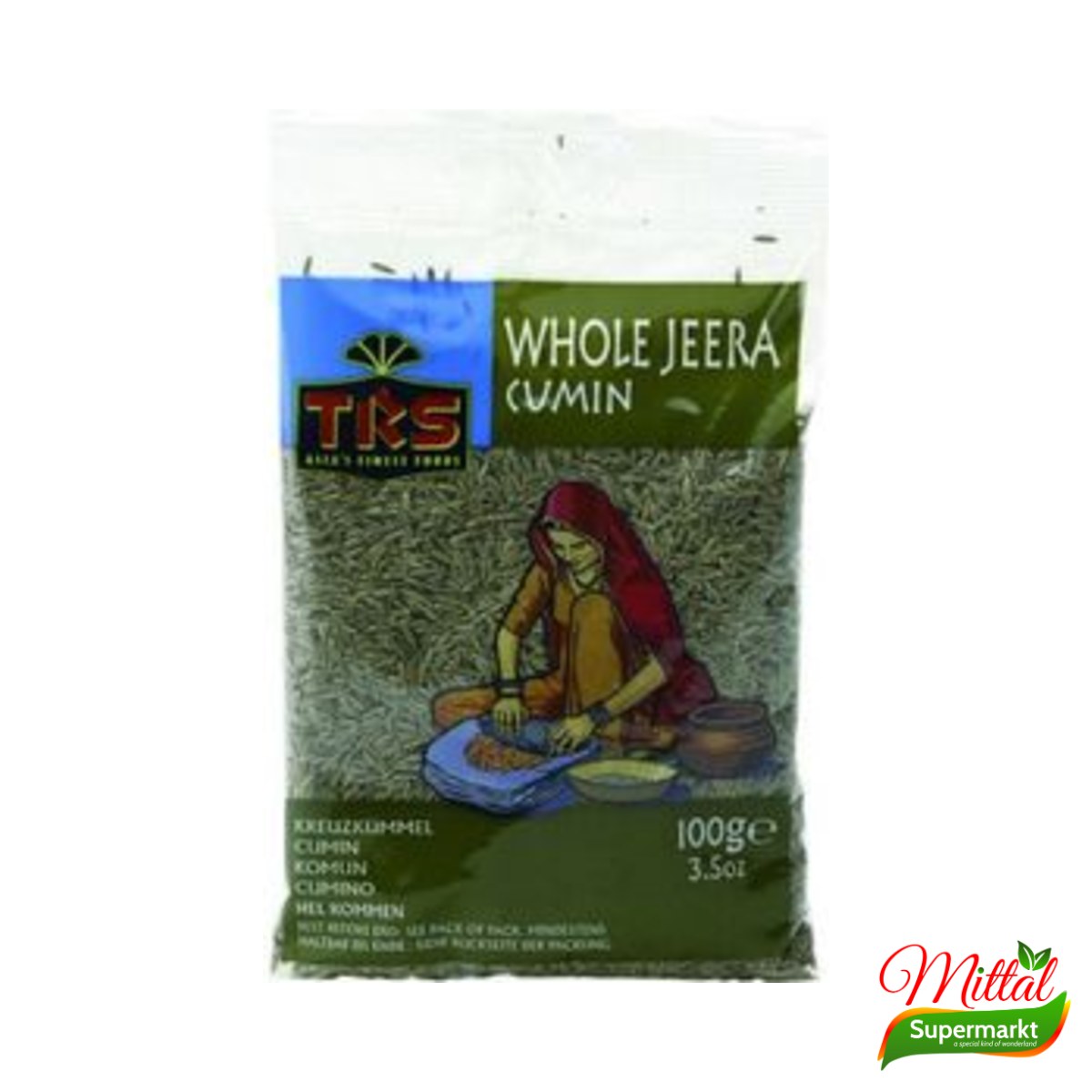 TRS Jeera Whole 100g, Hele Komijnzaden (Cumin Seeds)