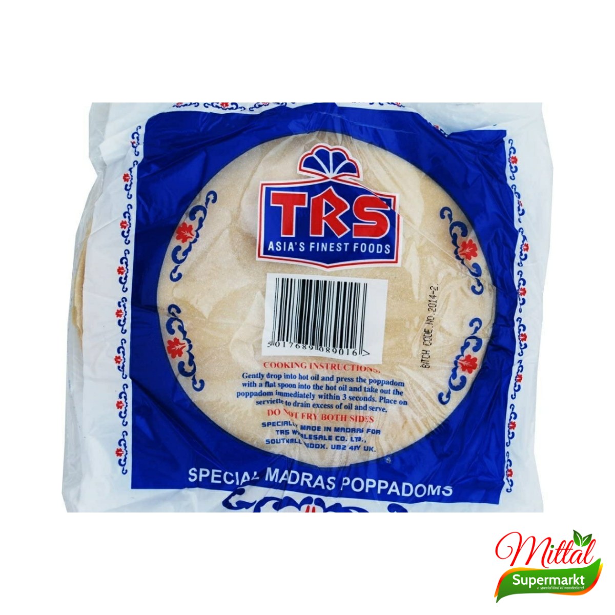 TRS Madras Papad, Indiase Linzenkoekjes om te Bakken (Papadum)