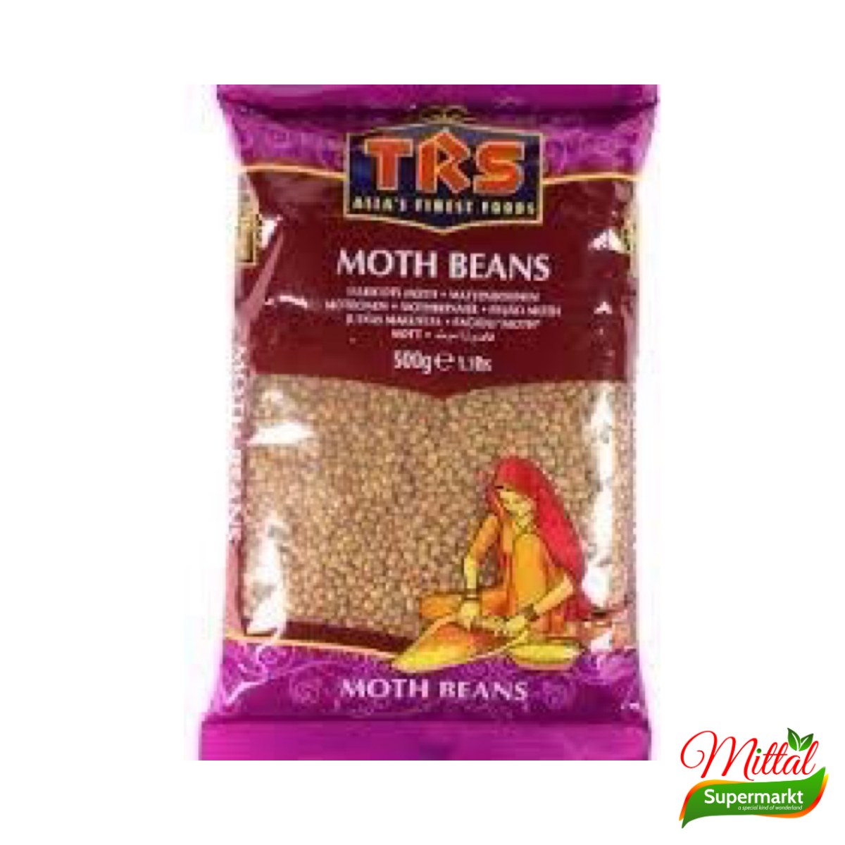 TRS Moth Beans 1kg, Kleine Bruine Motbonen (Matki)