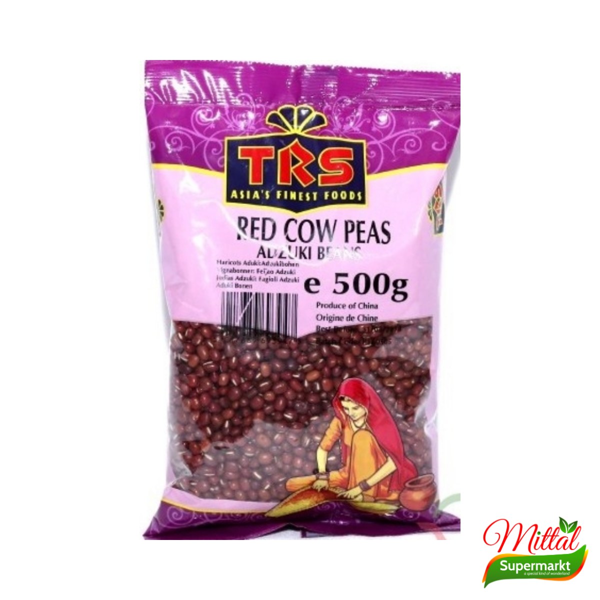 TRS Red Lobiya 500g, Rode Cowpeas Bonen (Red Cow Peas)