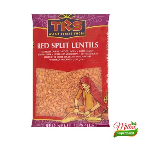 TRS Red Split Lentils 1kg – Rode Split Linzen (Masoor Dal) | Mittal Supermarkt