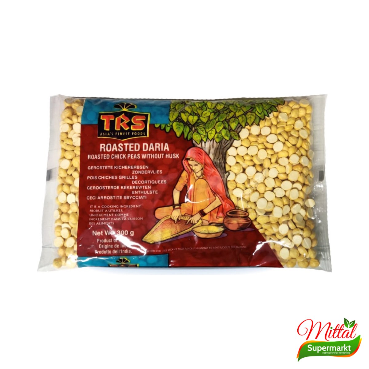TRS Roasted Daria 300g, Geroosterde Gespleten Kikkererwten (Chana Dalia)