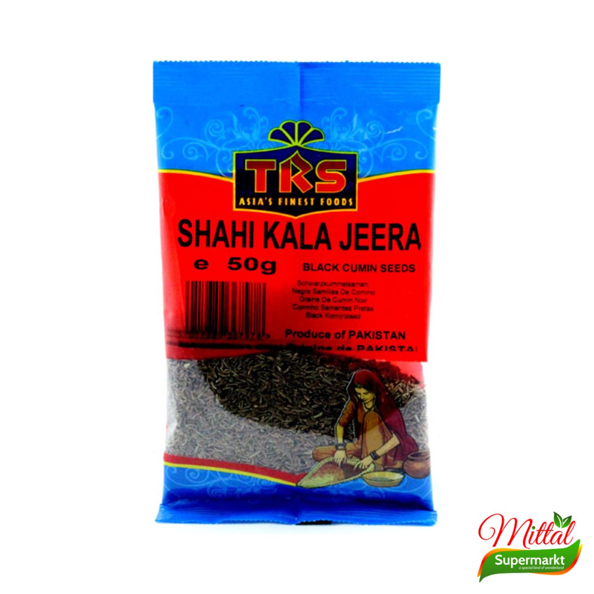 TRS Shahi Kala Jeera 50g, Zwarte Komijnzaadjes (Black Cumin)