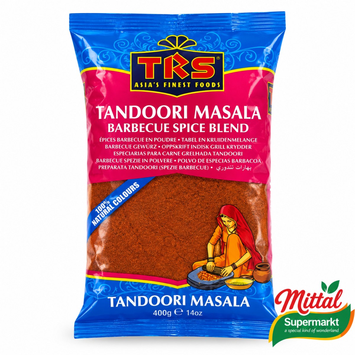 TRS Tandoori Masala 400g, Indiase Kruidenmix voor Marinade (Tandoori Masala)