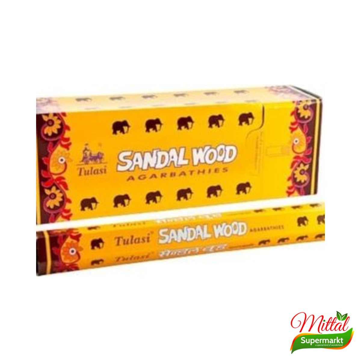 Tulasi Sandelhout Wierookstokjes, Indiase Agarbatti (Sandalwood Incense)