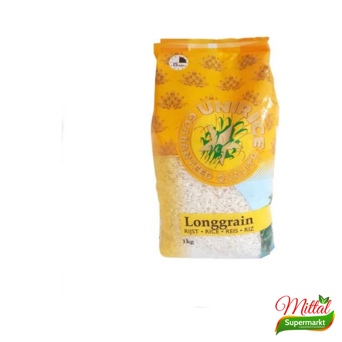 Unirice Langkorrelige Rijst 1kg, Witte Rijst (Long Grain Rice)