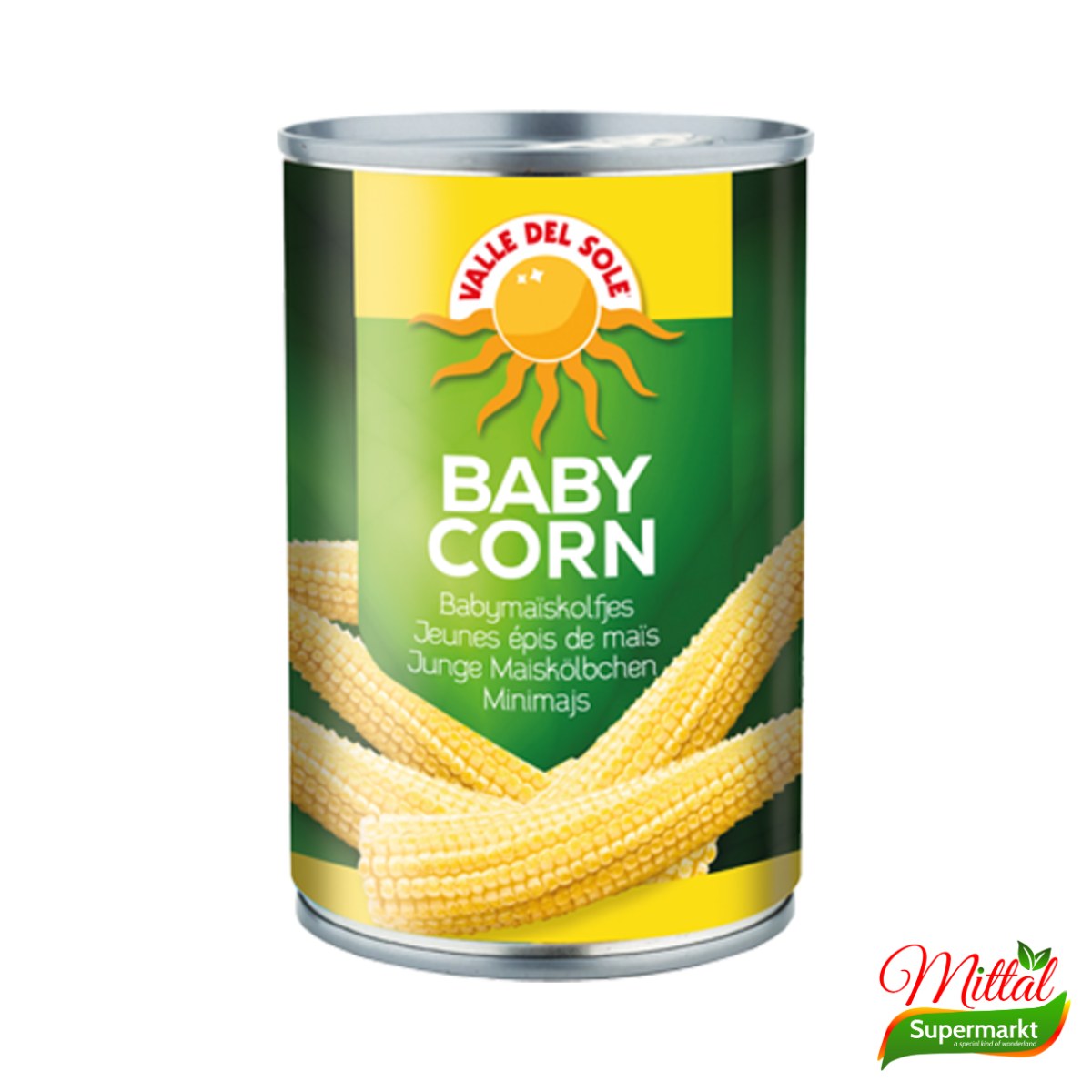 VDS Babymaïs 400g, Jonge Maïskolfjes in Pekel (Baby Corn)