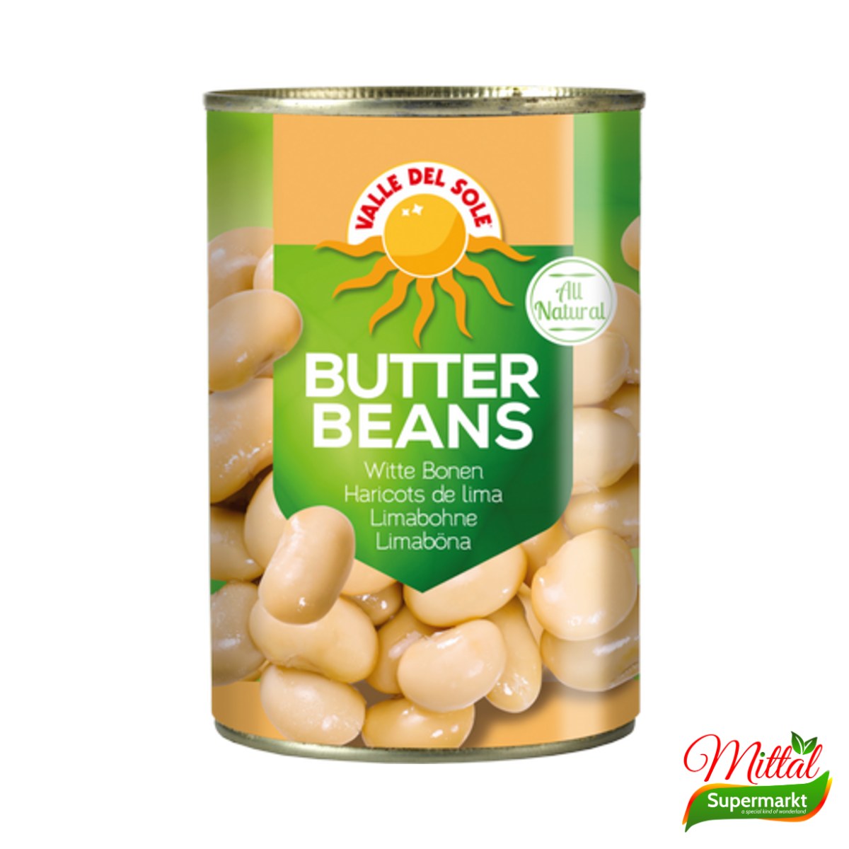 VDS Butter Beans 425g, Limabonen in Pekel (Butter Beans)