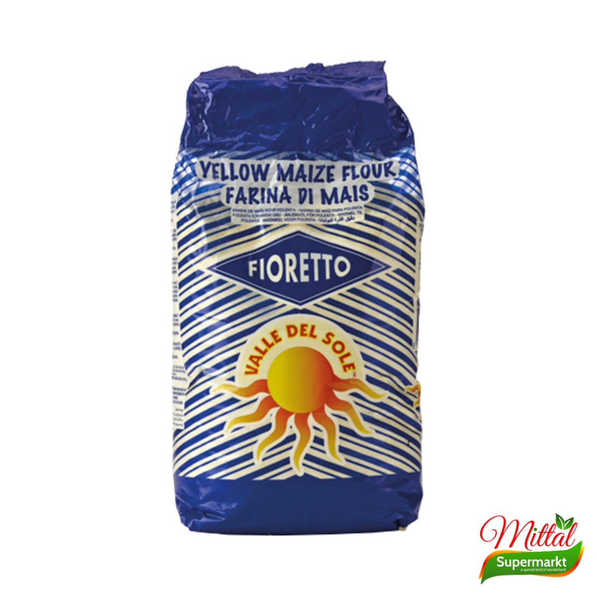 VDS Fioretto Blauw 1kg, Fijn Maïsmeel voor Pap (Cornmeal)