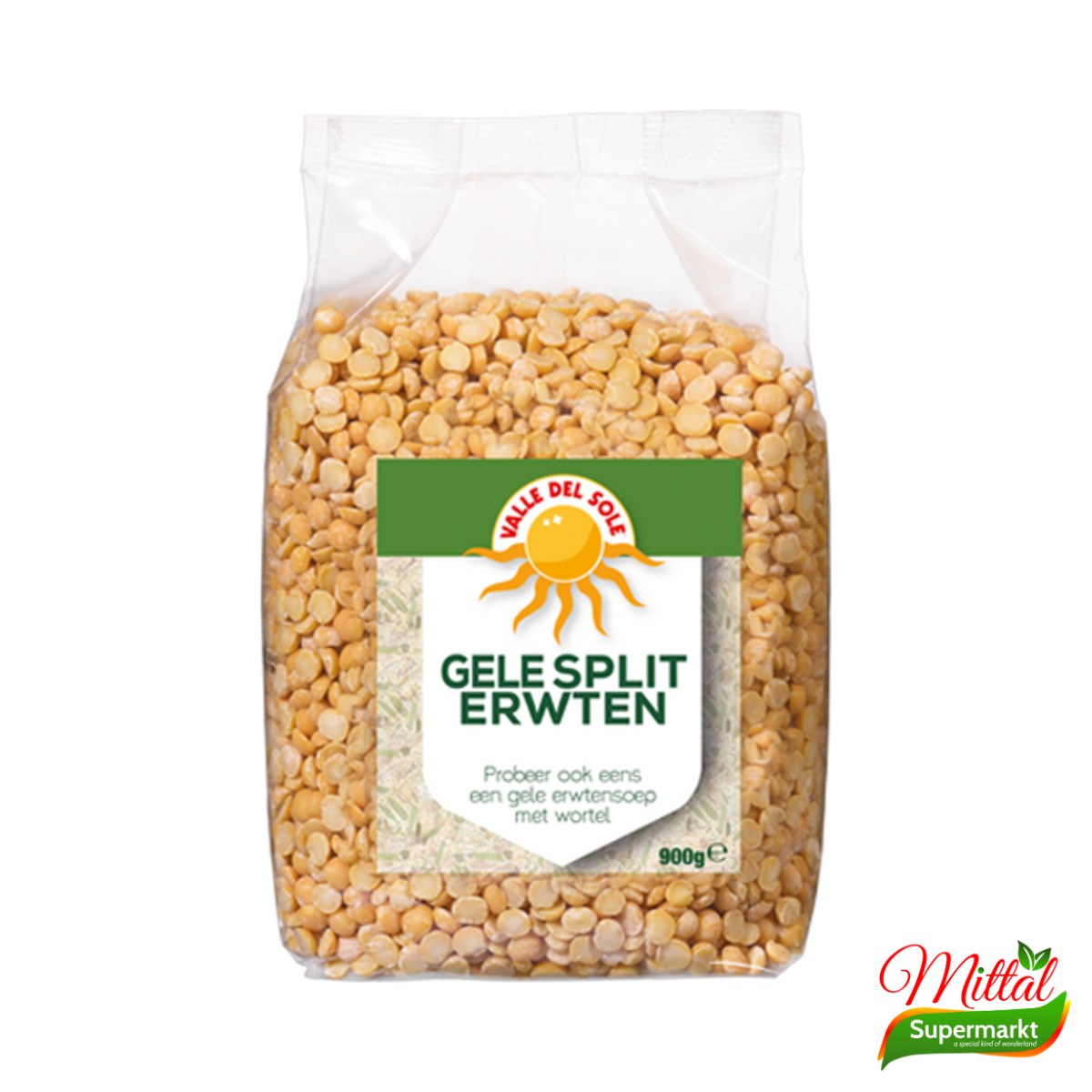 VDS Gele Spliterwten 900g, Gedroogde Gele Erwten (Yellow Split Peas)