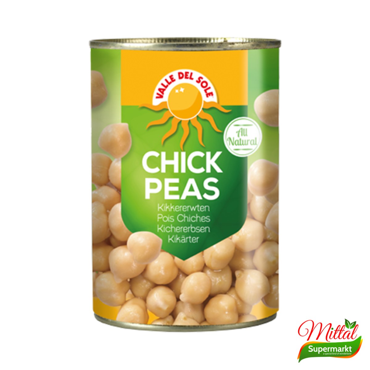 VDS Kikkererwten 425g, Kant-en-klare Kikkererwten (Chick Peas)