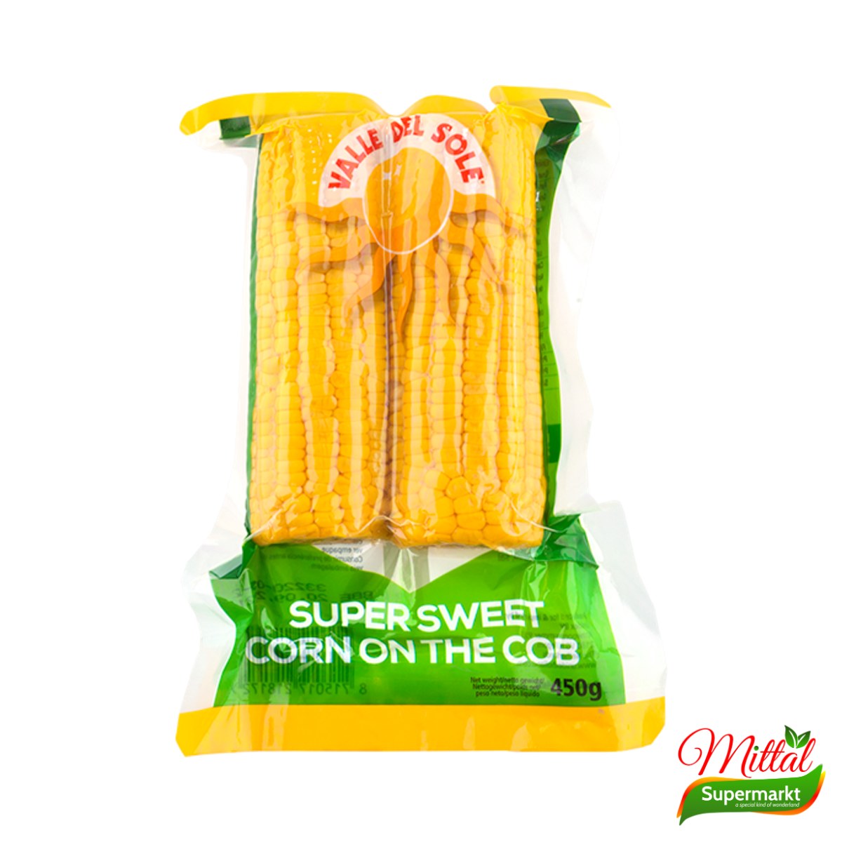 VDS Maïskolven Vacuüm 2 Stuks, Voorgekookte Maïs (Sweetcorn Cobs)