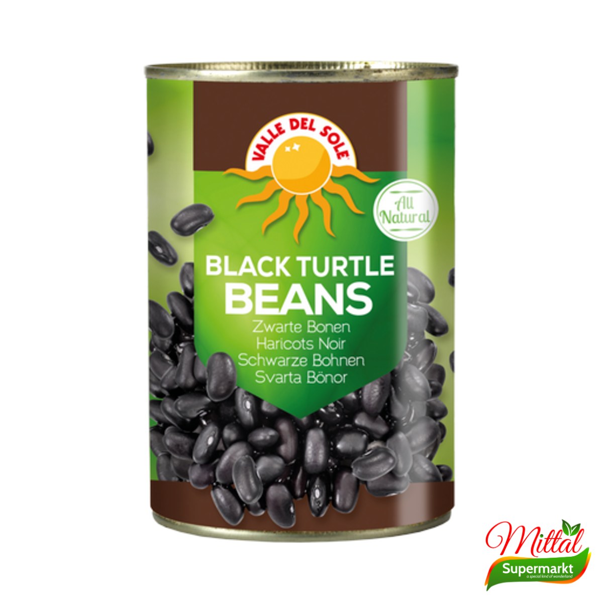 VDS Zwarte Bonen 400g, Black Turtle Beans (Black Beans)