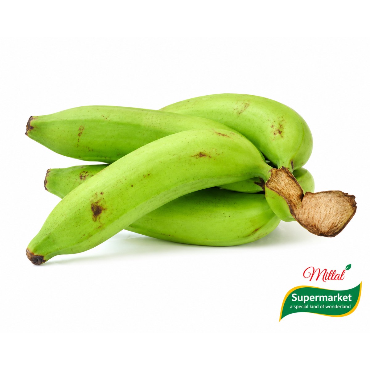 Verse Groene Bakbanaan (Green Plantain) per Kilo, Hartig