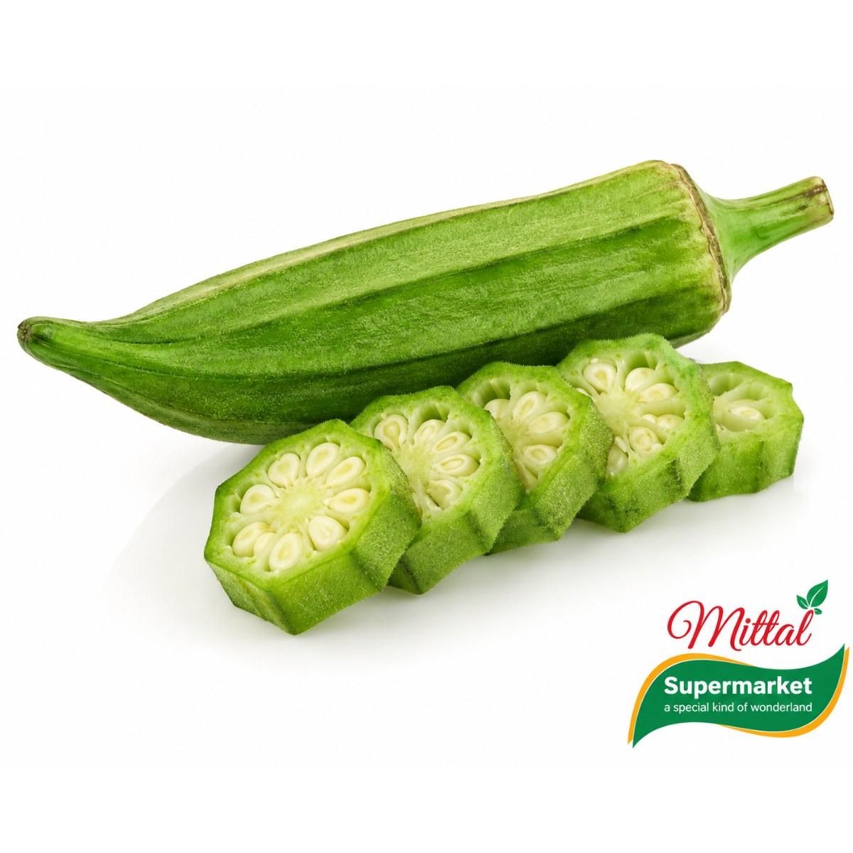 Verse Surinaamse Oker per Kilo, Jonge Peulgroente (Okra) 1 Verse Surinaamse Oker per Kilo, Jonge Peulgroente (Okra)