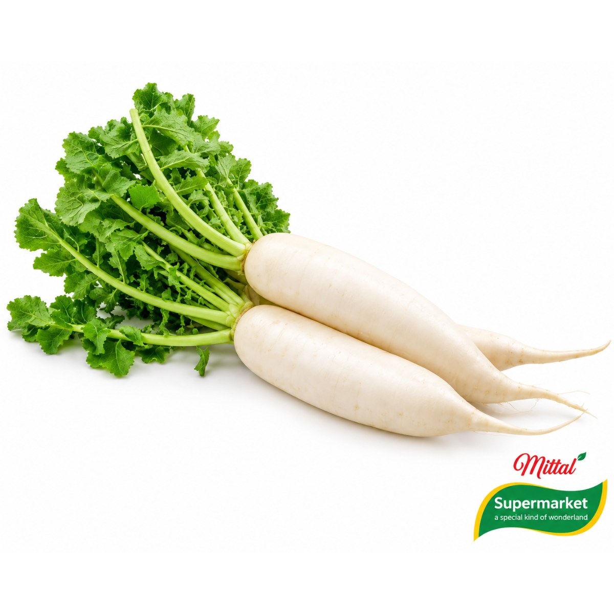 Verse Witte Radijs (Mooli) 500g, Milde Daikon Wortel