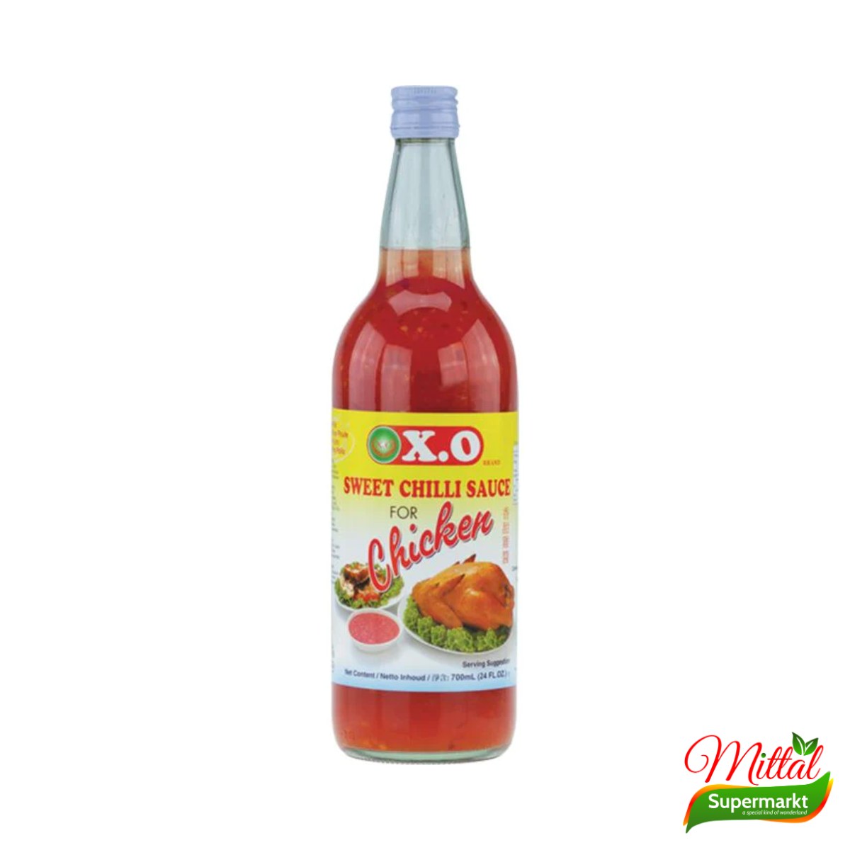 X.O. Sweet Chilli Saus voor Kip 700ml, Zoetzure Chilisaus (Sweet Chilli Sauce)